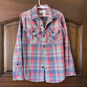 CREW CUTS boys 10  brushed cotton flannel shirt